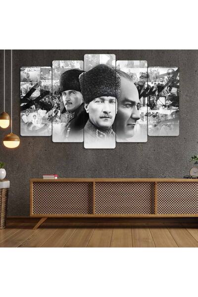 EVLOYA Mustafa Kemal Atatürk - 5 Parçalı Tablo