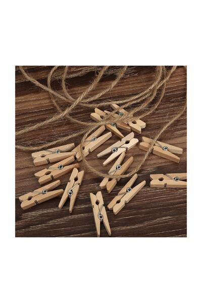 Tuğra Mini Mandal 24 Lü Fotoğraf Süsleme Mandalı 3 Cm