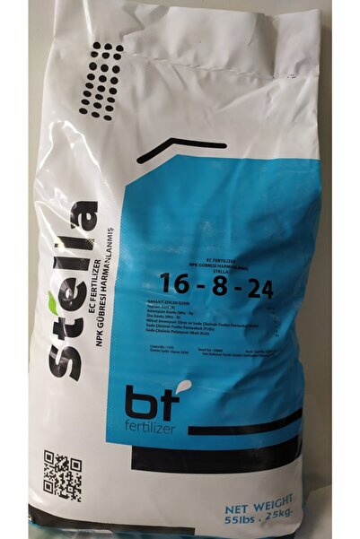 BT FERTİLİZER Stella Suda Çözünür Gübre 25 kg 16-8-24