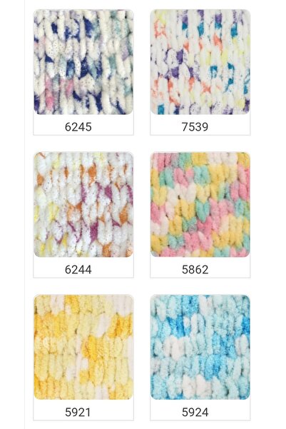 Alize Puffy Color 6051 5 Adet X 100 gr El Örgü Ipi