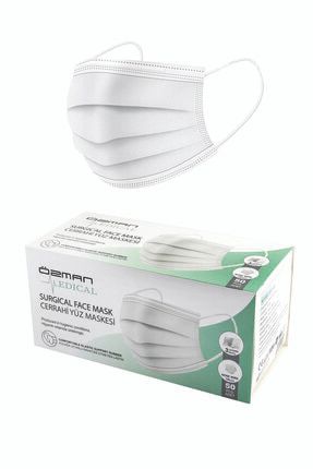 Ozman Medical Uc Katli Telli Beyaz Cerrahi Maske 50 Adet Fiyati Yorumlari Trendyol