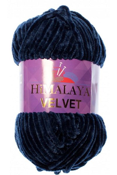 Himalaya Navy Blue Velvet Velvet - Ip 90021