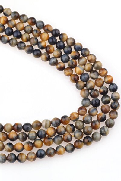 Dünya Doğal Taş 8 mm șir de piatră colorată Caplangözü - Dz3931