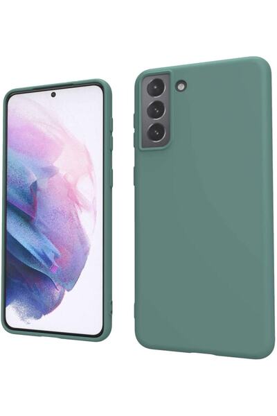 HappyCase Samsung S21 Uyumlu Içi Kadife Lansman Silikon Kılıf