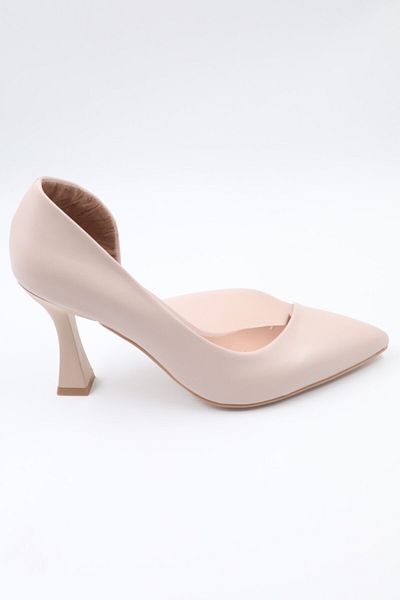PASSAGE SHOES 3026 Μπεζ ψηλοτάκουνα γυναικεία παπούτσια