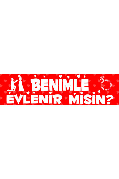 Brandart Benimle Evlenir Misin ? Pankart 80x200