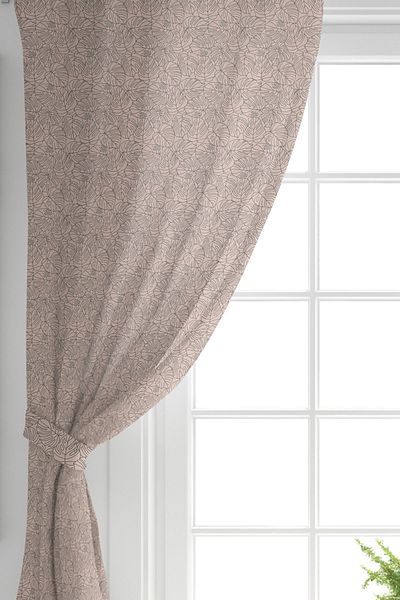 Realhomes Double Wing Colorful Backdrop Leaf Pattern Digital Printed Background Curtain