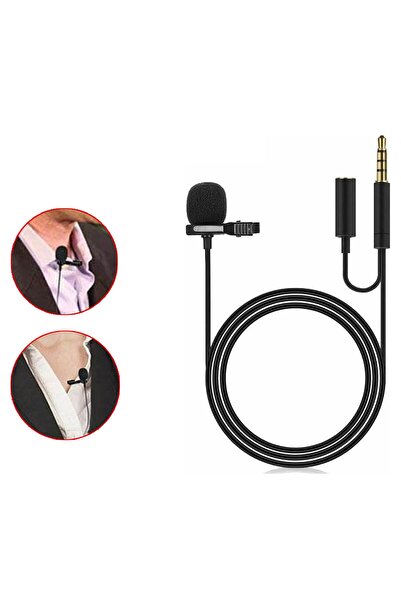 Microcase Kulaklık Girişli 3.5 Mm Jack Profesyonel Youtuber Yaka Mikrofonu 1....