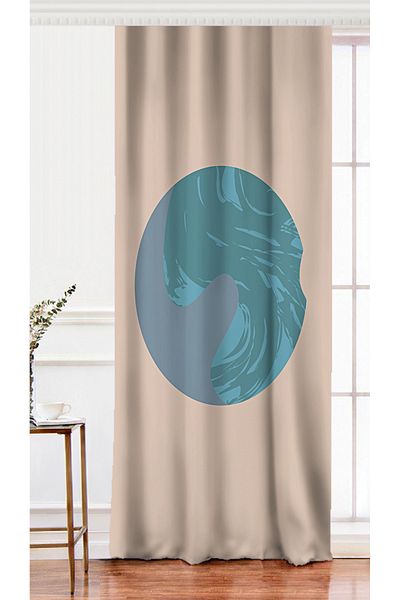 Realhomes Antique Patterned Digital Printed Background Curtain on Beige Single Wing Pastel Backdrop