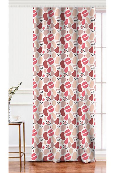 Realhomes Single Wing Colorful Bohemian Motif Digital Printed Background Curtain