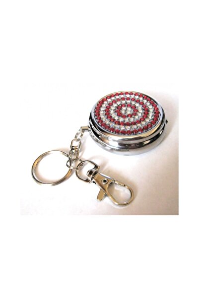 hitteknoloji Bayanlara Özel Mini Metal Sigara Kültablası Savaroski Taşlı