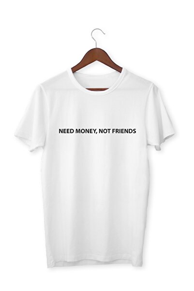 IvırZıvır Μπλουζάκι Unisex Λευκό με στάμπα Need Money