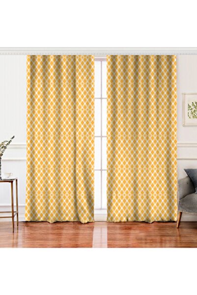 Realhomes Çift Kanat Beyaz Zemin Üzerinde Renkli Geometrik Desenli Dijital Ba...