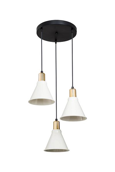 Gloria Lisbon Set of 3 Chandelier Cream Color Circle