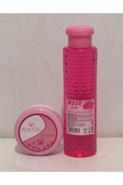 rosecity Rose City Gül Kolonyası 240 ml Alana Rose City Gül Kremi 40 Ml Hediye