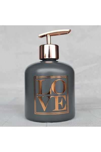 Tabivar Love Liquid Soap Dispenser Gold Λεπτομερής Διακοσμητική Αντλία Σαπουνιού WC Μπάνιου