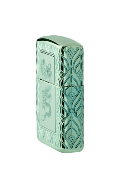 Zippo Unisex Yeşil Armor Hp Green Elegant Dragon Çakmak