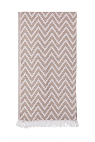 rosa bianca Бежевий жакардовий бавовняний пештемаль