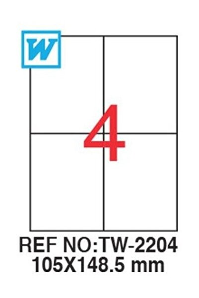 Tanex 105 x 148,5 mm laserska etiketa TW-2204