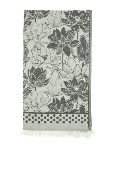 rosa bianca Missi Чорний Нілюфер Візерунковий Жакардовий Бавовняний Пештемаль