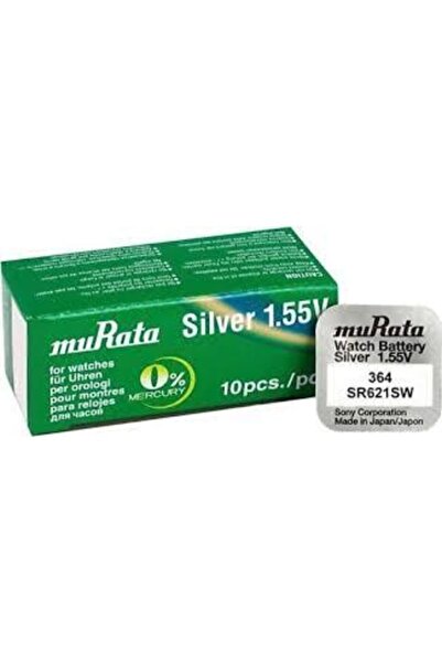 Sony Murata Sr621sw 364 1.5v Silver Yeni Tarihli Saat Pili 10 Lu