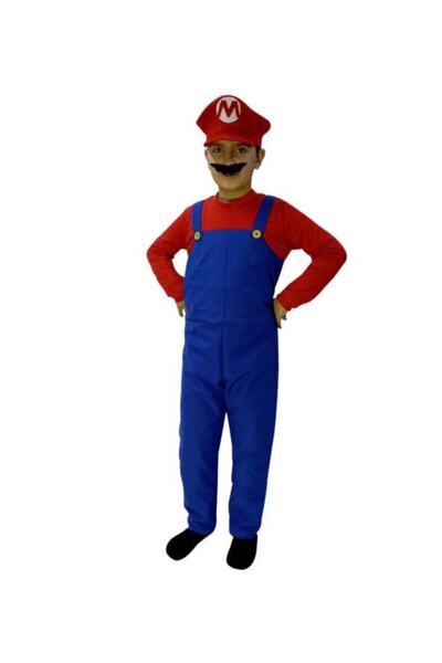 KOSTÜMCE Costum Super Mario unisex pentru copii, roșu albastru