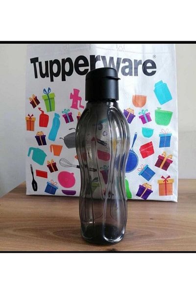 Tupperware Eco Bottle 1 Liter Black Water Bottle