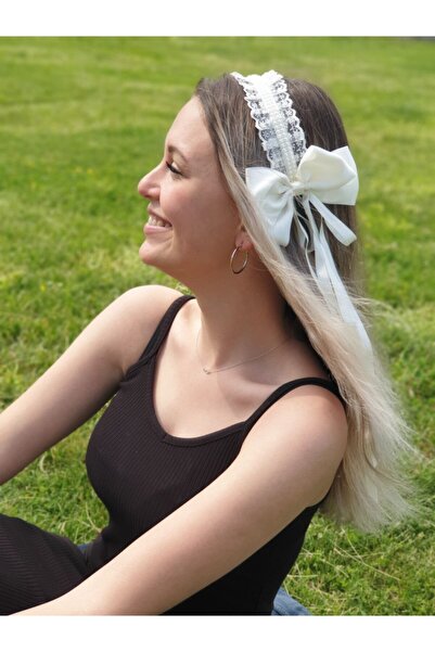 Melkady Aksesuar Melkady 242kr - El Yapımı Çift Taraflı Fiyonklu Lolita Taç