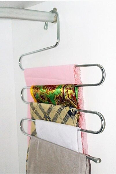 morponi 5-рівневий металевий вішак для штанів і шарфів, 4 штуки