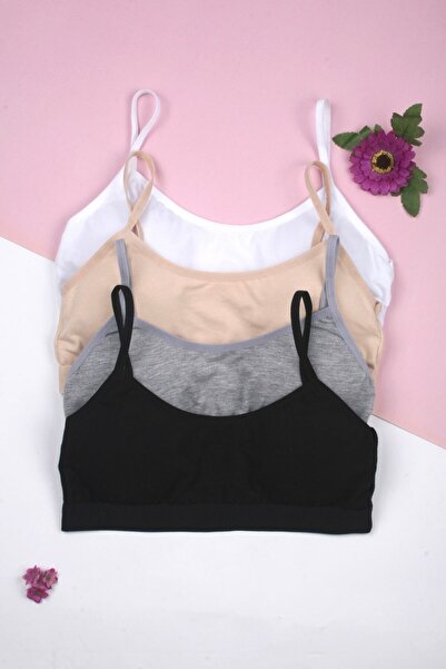 Katmirra حمالة صدر للتدريب مبطنة بحبل، 4 قطع