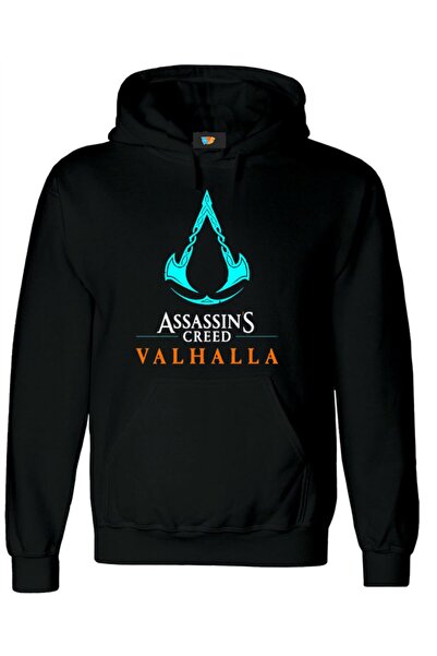 GALASHOP Unisex Black Assassins Creed Hooded Sweatshirt
