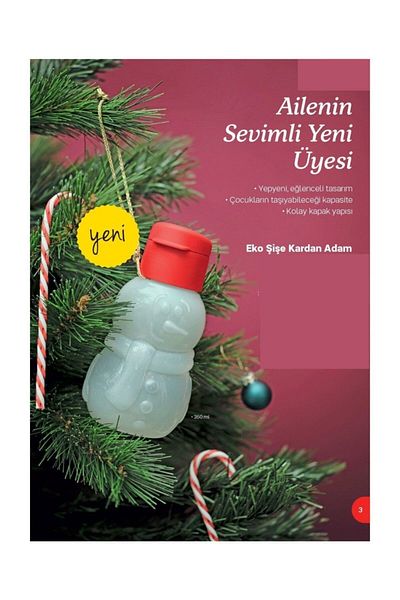 Tupperware Eco Bottle Snowman 310 ml (Rengicihan)