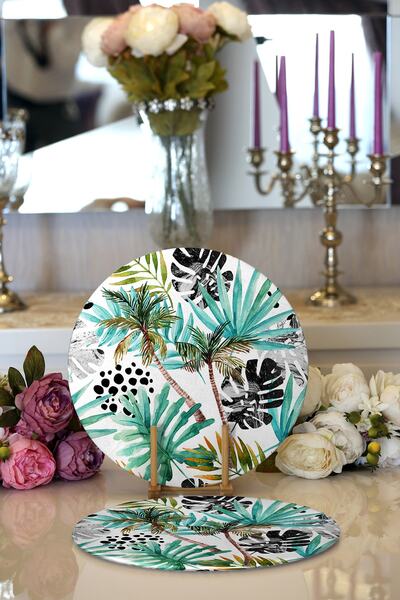 Realhomes طقم مكون من قطعتين باللون الأسود المنقط باللون الأزرق المطبوع رقميً...