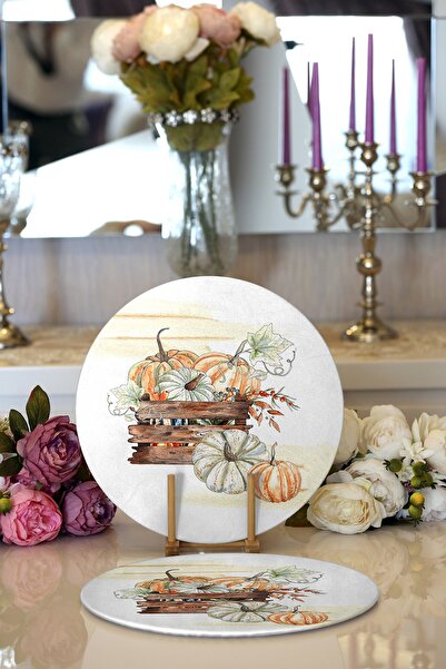 Realhomes طقم مكون من قطعتين من الوعاء الدائري الحديث المطبوع رقميًا بنمط الي...