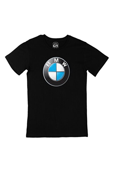 Genel Markalar BMW Logolu Siyah Tişört