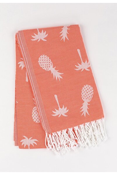 rosa bianca Міссі Помаранчевий тропічний візерунок Бавовняний пештемаль