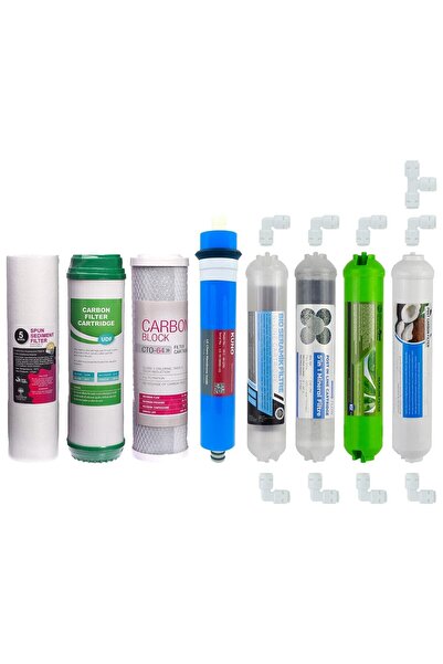 AquaNature Açık Kasa Su Arıtma Cihazı 8 Li Filtresi Seti 12 Aşamalı Lg Chem &...