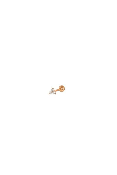 Erer Gümüş Women's Rose Stone Piercing