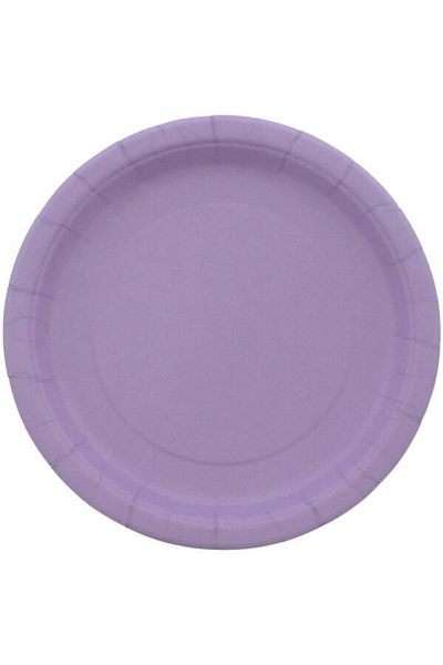 parti sürprizi Lilac Color Cardboard Plate 8 Pieces