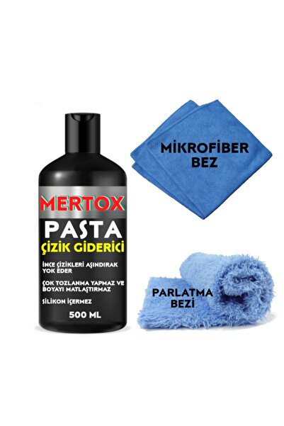 MERTOX Oto Otomobil Araç Araba Pasta Ince Çizik Giderici Boya Parlatıcı 500ml...