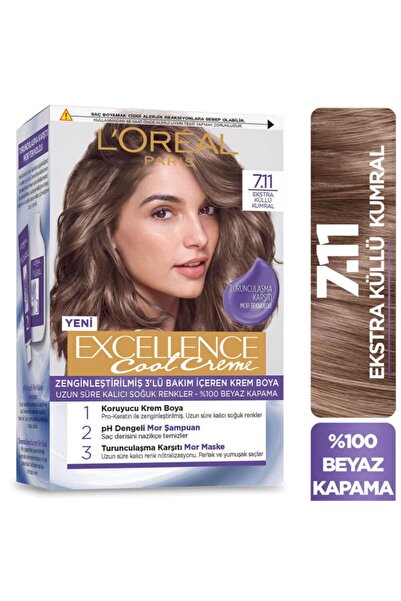 L'Oreal Paris Excellence Cool Creme 7.11 Ekstra Küllü Kumral