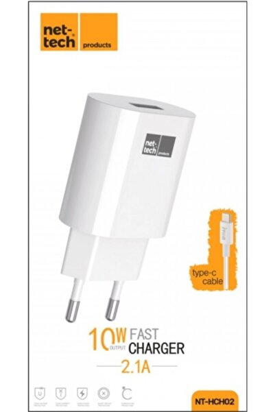 Nettech iPhone Hızlı Şarj Aleti 1 Çıkışlı 2400 mAh Lightning Data Kablo + Şarj Adaptörü