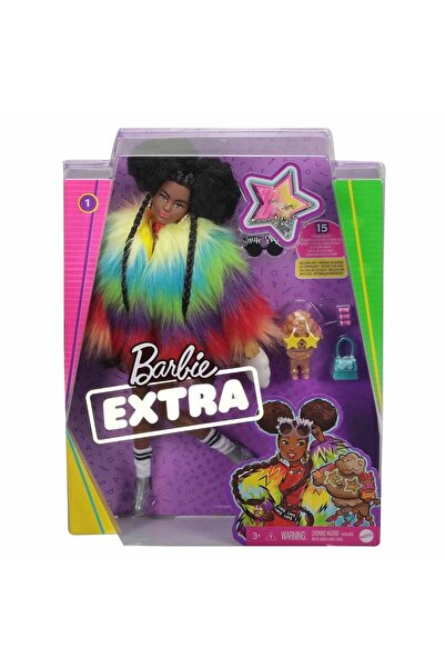 Barbie Extra - Gökkuşağı Renkli Ceketli Bebek Gvr04