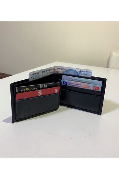 MKM Genuine Leather Wallet Card Holder - Elegant and Convenient