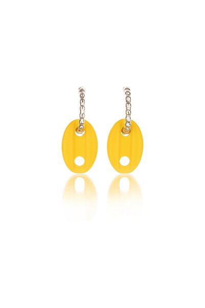 Leerybee ماتي اللون الأصفر أقراط بحار عقدة مضادة للحساسية