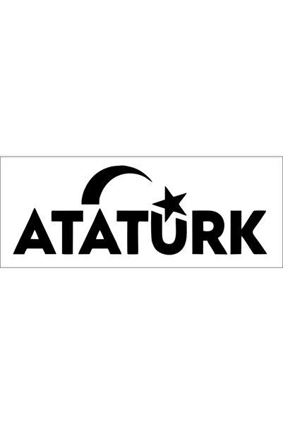 Sticker Fabrikası ملصق علم أتاتورك مون ستار التركي (60x21 سم) 00884