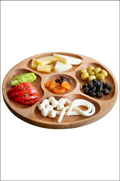 Mutfak Dünyası طبق تقديم الإفطار والوجبات الخفيفة من الخيزران مكون من 5 أقسام...