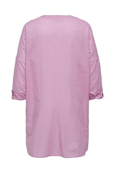 Only Carmakoma KOSZULA L/S CARAPELDOORN Z JEDNOLITYM WYKONANIEM V-NECK WVN