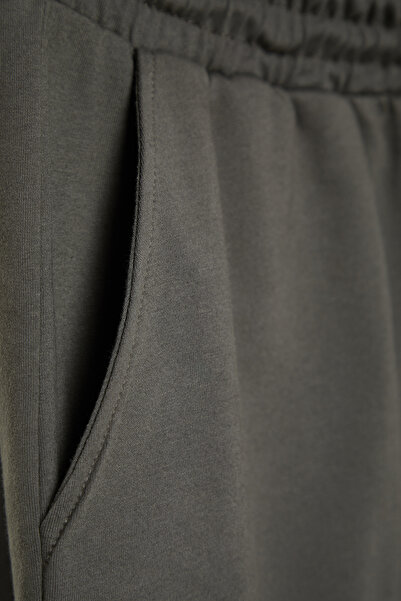 Trendyol Collection Antracitszürke 2 csomag - kényelmes 100% pamut rövidnadrág TMNSS24SR00013