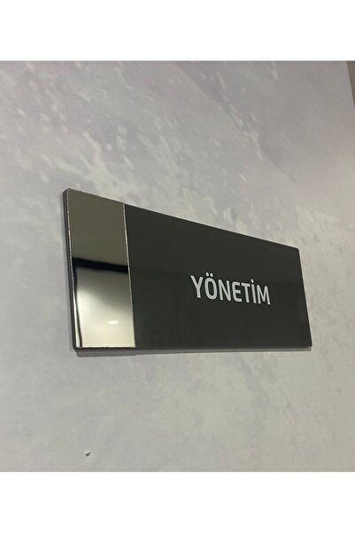 Dekokonsept Aynalı Klasik Seri Yönetim Kapı Isimliği